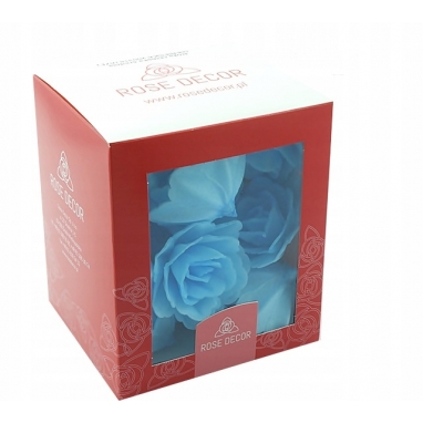 Róża chińska waflowa średnia niebieska 18 sztuk